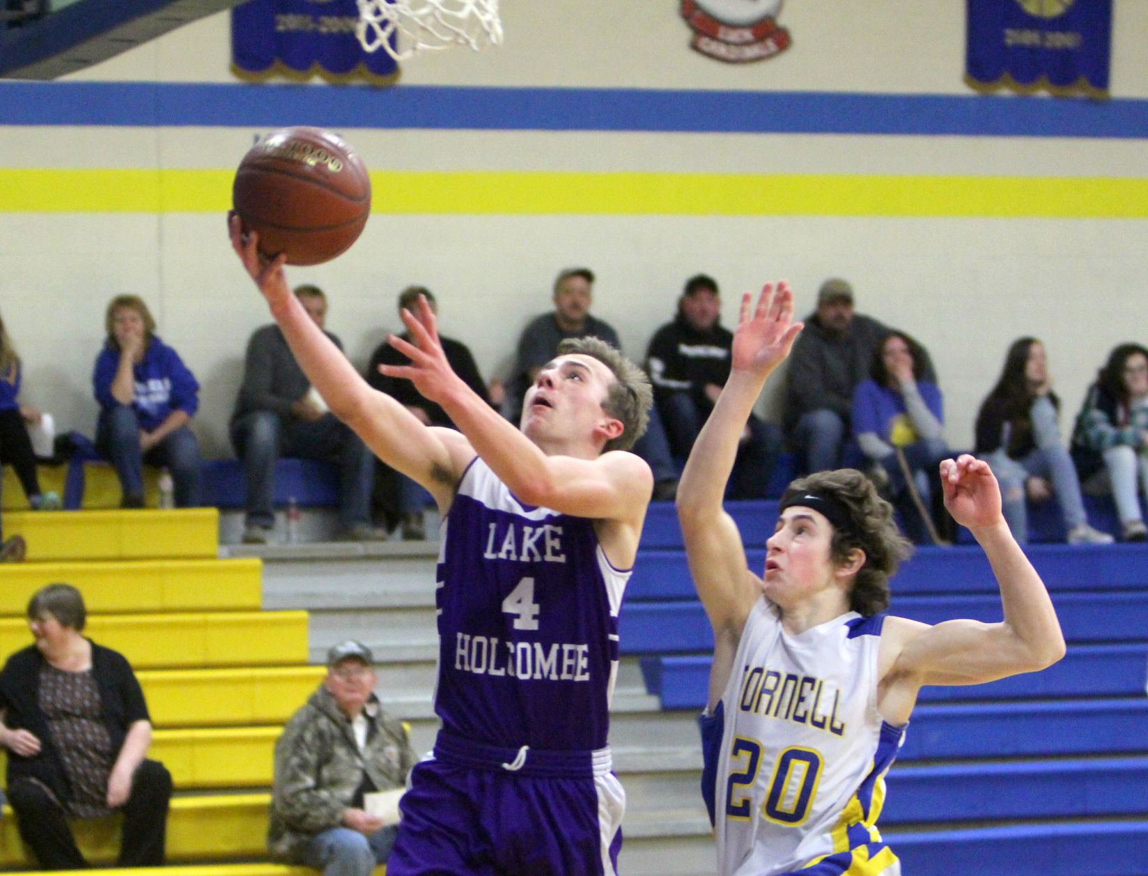 Lake Holcombe at Cornell boys basketball 1-10-19